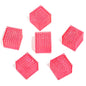 Transparent Square Acrylic Beads 16mm Colorful Bubbly Texture 50pcs 7