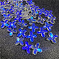 Czech Glass Beads Osmanthus 11.5mm Emerald Green Four-Petal 50pcs 12
