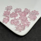 Frosted Gingerbread Man Glass Beads 14x15mm Colorful 100pcs 13