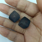 Rubberized Ice Texture Square Acrylic Beads 14mm Frosted Matte 100pcs 14