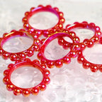 UV Scratch Resistant Balsam Pear Ring Bead Frame Acrylic 10pcs 6