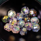 Faceted Iridescent Resin Beads 16mm Mixed Colors 10pcs 3