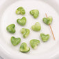 Marble Texture Heart Acrylic Beads 17mm Gradient Color Mixed 40pcs 8