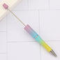 Beadable Plastic Pens 101 Colors Matte Pastel Shimmering Rainbow