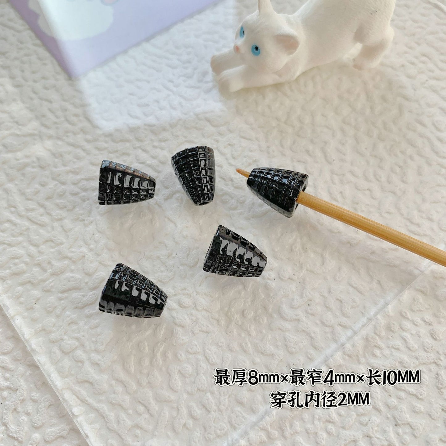 Cupcake and TV Metal Beads Painted Colorful Alloy 20pcs 8