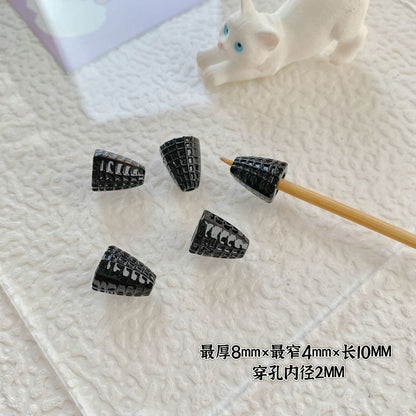 Cupcake and TV Metal Beads Painted Colorful Alloy 20pcs 8