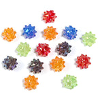 Plated Sea Urchin Acrylic Beads 18mm UV Colored Glossy 50pcs 6