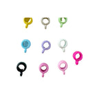 Cup Metal Beads 8mm Baking Painted Pastel Colors 30pcs 5