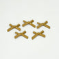Bow Metal Beads 20mm Baking Painted Polished Alloy 50pcs 18