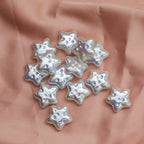Baroque Star Acrylic Beads 19mm Imitation Pearl ABS Plastic 10pcs