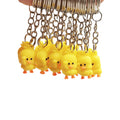PVC Yellow Duck Keychain Cute Animal Charm Lightweight