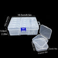 Plastic Bead Organizer Box 16.5x12x5.8cm 14 Compartments Colorful 1set 6