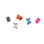 Bear Clay Beads 9mm Colorful Polymer Pattern 200pcs 4