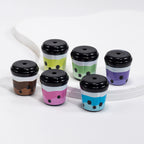 3D Bubble Tea Acrylic Beads 21mm Transparent Colorful 10pcs 5