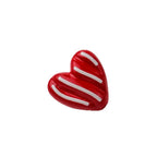 Wavy Stripe Heart Acrylic Beads 19mm Colorful Mixed 20pcs 2