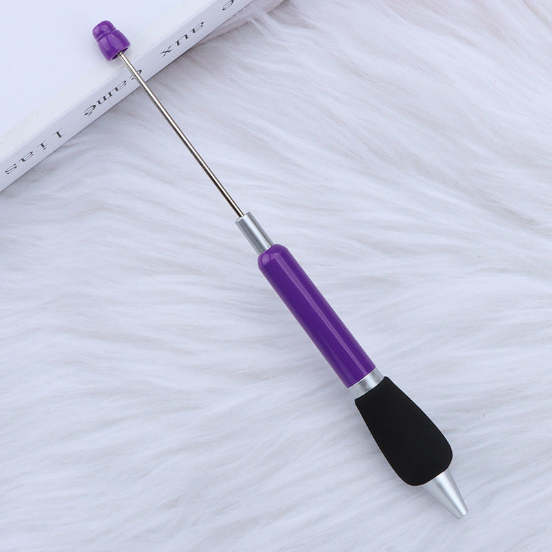 Beadable Ballpoint Pen Comfortable Grip Sponge Sheath Black Ink 1.0mm 8