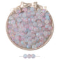 Gradient Frosted Round Glass Beads 8mm Matte Finish Gold Flecks 50pcs 19