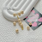 Christmas Series Metal Beads Baking Painted Alloy 20pcs 36