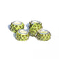 Rhinestone Spacer Clay Beads 7x11mm Chunky Large Hole 100pcs 31