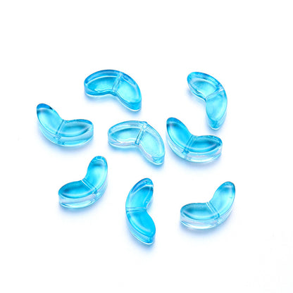 Czech Glass Beads Tulip Petals And Leaves Vintage Frosted 9mm 200pcs 19