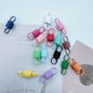 Alloy Spring Beading Stopper Keychain Hardware Colorful 29mm 30pcs 5