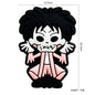 Silicone Focal Beads Clown Gothic Dark Hair Pink Outfit 20pcs
