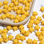 Glow Star Acrylic Beads 11mm Glossy Vibrant Colors 50pcs 3