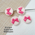 Round Bow Metal Beads 16mm 12mm Baking Painted 20pcs 5