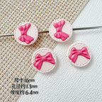 Round Bow Metal Beads 16mm 12mm Baking Painted 20pcs 5