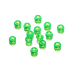 Clear Pony Beads 9mm Large Hole Translucent Plastic 300pcs 6