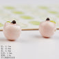 Hand Painted Apple Ceramic Beads 12mm Glossy Finish 10pcs 9