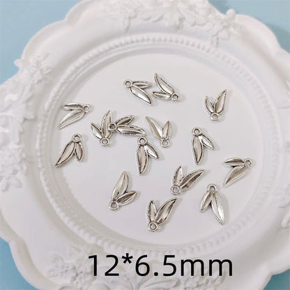 Tube Metal Beads 15mm Bamboo Joint Zinc Alloy 20pcs 5
