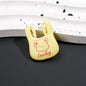 Painted Handbag Acrylic Beads 25mm Cartoon Pattern Bright Colors 10pcs 9