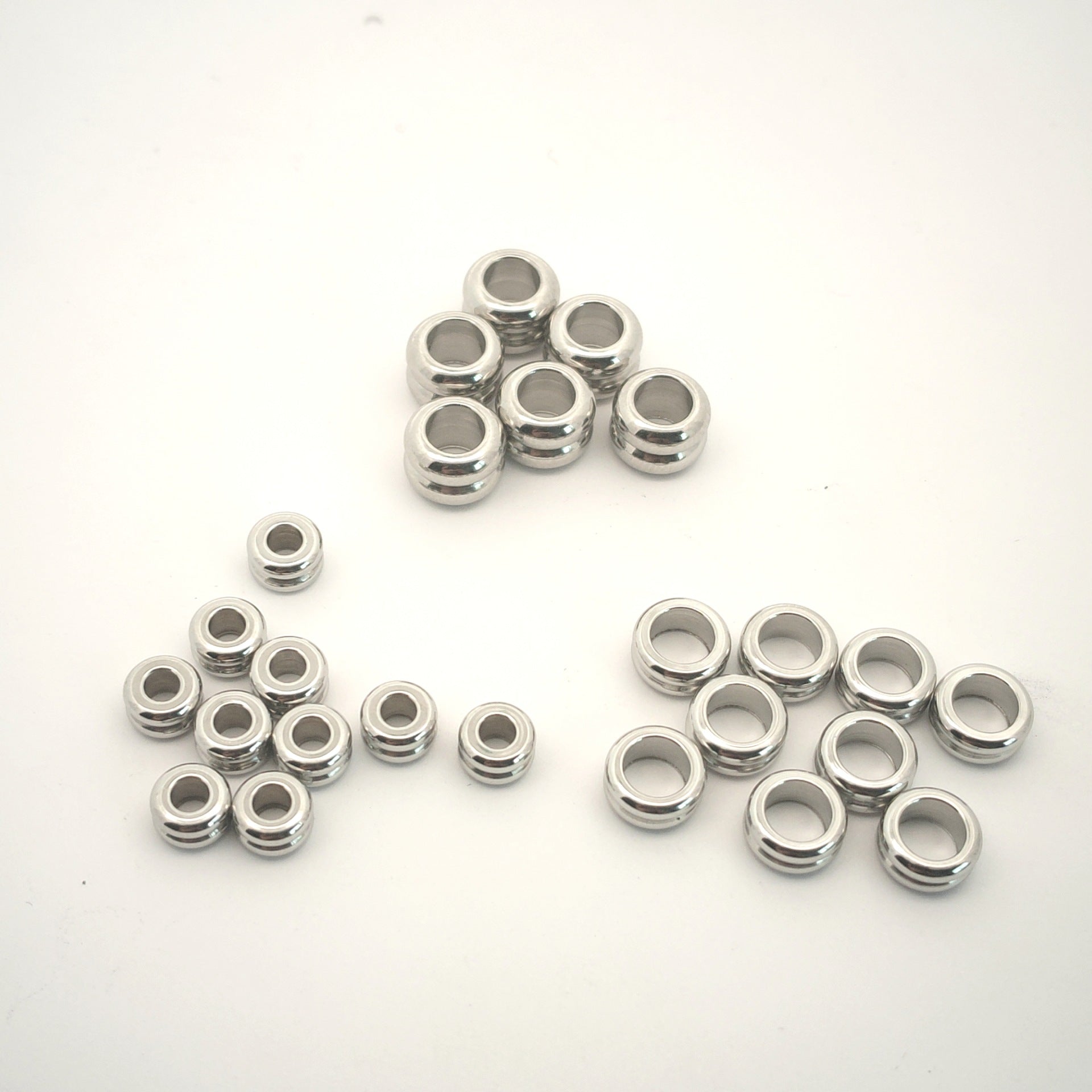 Stainless Steel Double Arc Spacer Beads 5-7mm 100pcs 3