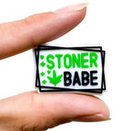 Silicone Focal Beads Stoner Babe Green Maple Leaves Hearts Stars 20pcs 4