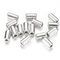 Smooth Tube Acrylic Beads 6mm Chic Gold Rose Silver 200pcs 7