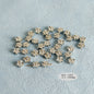 Plating Irregular Shaped Acrylic Beads Metal Colored Silver 100pcs 11