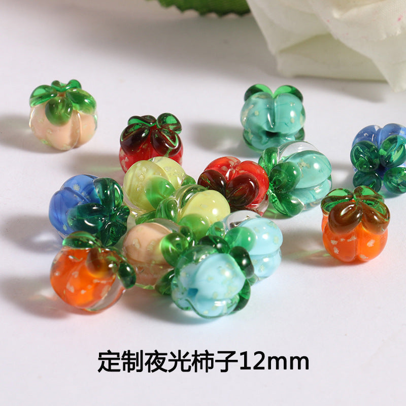 Lampwork Glass Beads Fruit Collection Glow in the Dark Detailed 20pcs 2