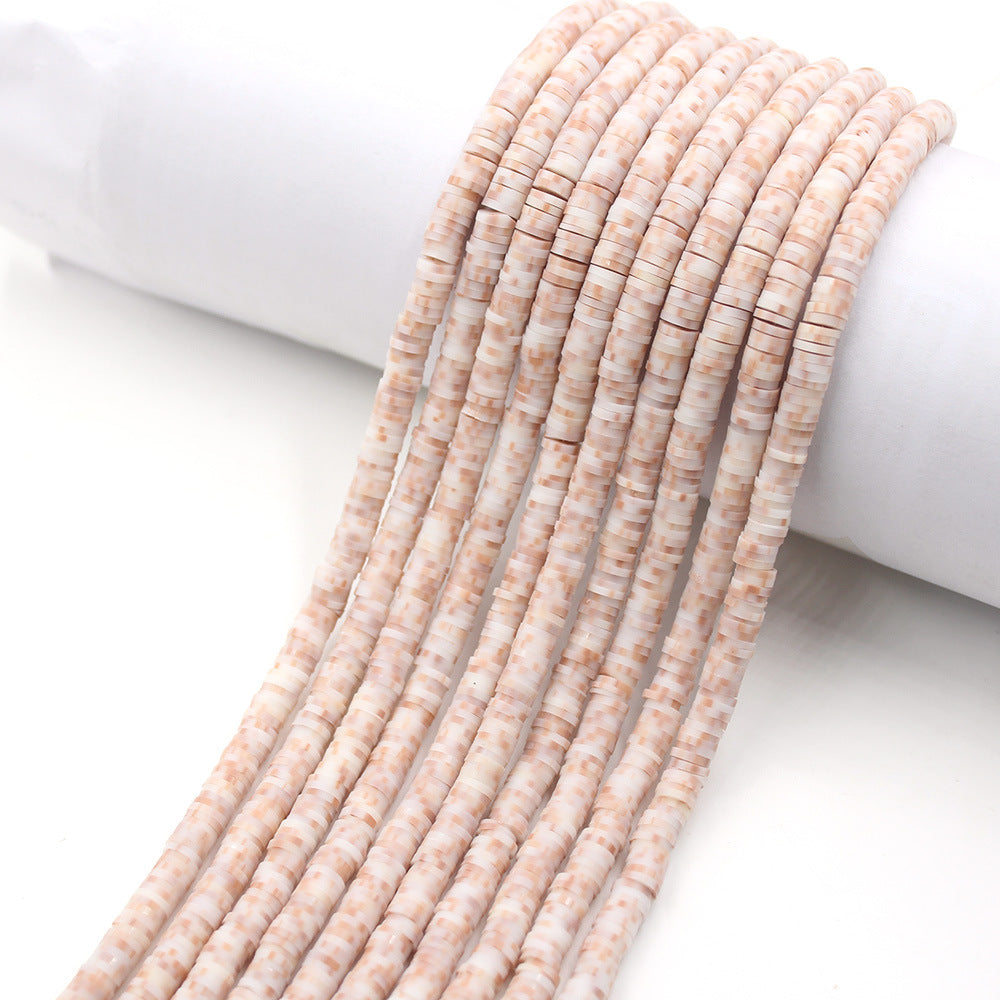 Flat Disc Clay Beads 6mm Colorful Matte Polymer 10strands 50