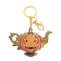 Alloy Pumpkin Tea Cup Halloween Keychain Zinc Alloy Festive Charm 7