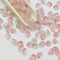 Campanula Flower Glass Beads 7x12mm Frosted Glossy Pastel 50pcs 31