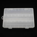 Plastic Organizer Box Clear 12 Compartments Detachable 5pcs 19cm 4