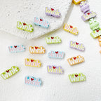 Crown and Wink Metal Beads 13mm Glossy Pastel Painted Alloy 10pcs 2