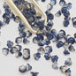 Campanula Flower Glass Beads 7x12mm Frosted Glossy Pastel 50pcs 30