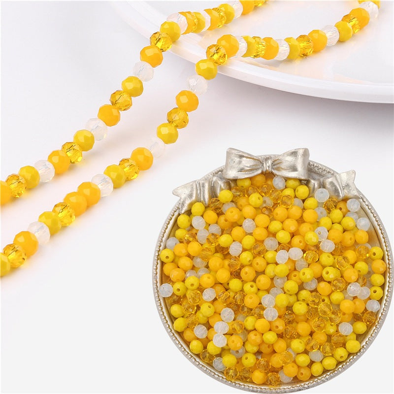 Transparent Flat Glass Beads 6mm Smooth Glossy Finish 200pcs 8