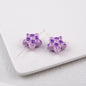 Waffle Pattern Star Acrylic Beads 19mm Colorful Mixed 20pcs 8