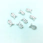 Small Fish Metal Beads 12mm Antique Silver Tone Alloy 100pcs 3