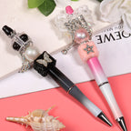Butterfly Pentagram Cube Rhinestone Beads 22mm Vibrant Metal Embellished 5pcs 3