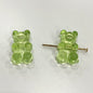 Clear Candy Colored Teddy Bear Acrylic Beads 12x18mm 10pcs 20