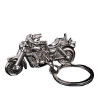 Metal Motorcycle Engine Keychain Silver Tone for Men 5